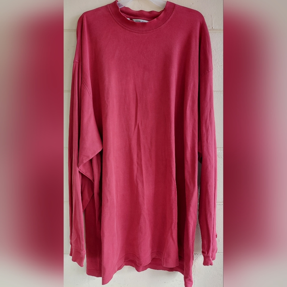 Cutter & Buck Men's 3XL Red Long Sleeve Crew Neck